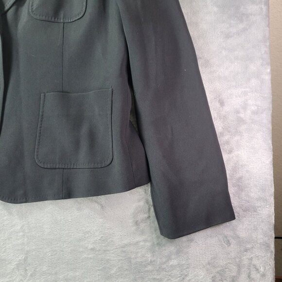 Talbots Womens 8 Black Blazer Jacket Career Professional Classic Workwear - Picture 3 of 11